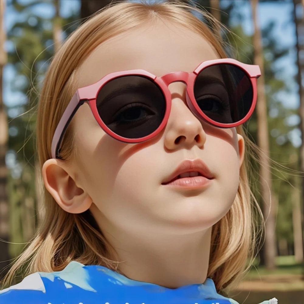 2026 New Kids Polarized Sunglasses TPEE TP90 Frame UV400 Lenses Boys Girls Toddler Outdoor Sports Fashion Child Sun Glasses