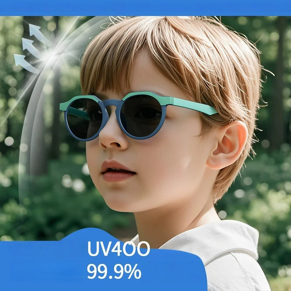 2026 New Kids Polarized Sunglasses TPEE TP90 Frame UV400 Lenses Boys Girls Toddler Outdoor Sports Fashion Child Sun Glasses