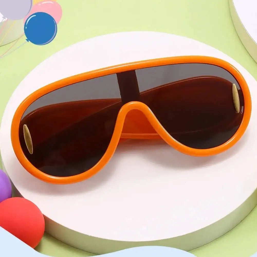 2026 3PCS  Internet Celebrity Children's Sungla With Trendy And Cool Personality, Connected Baby Sungla, Toad Frame