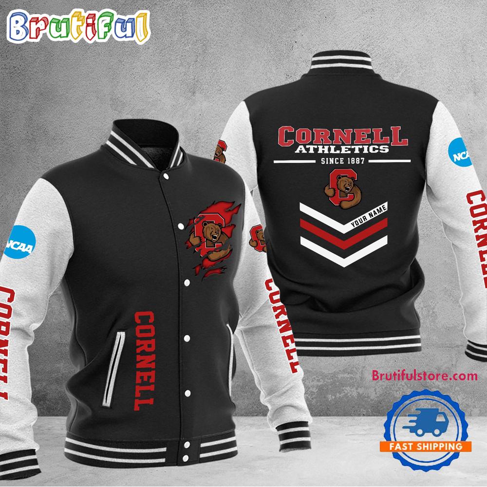 NCAA Cornell Big Red Personalized Sporty Varsity Baseball Jacket