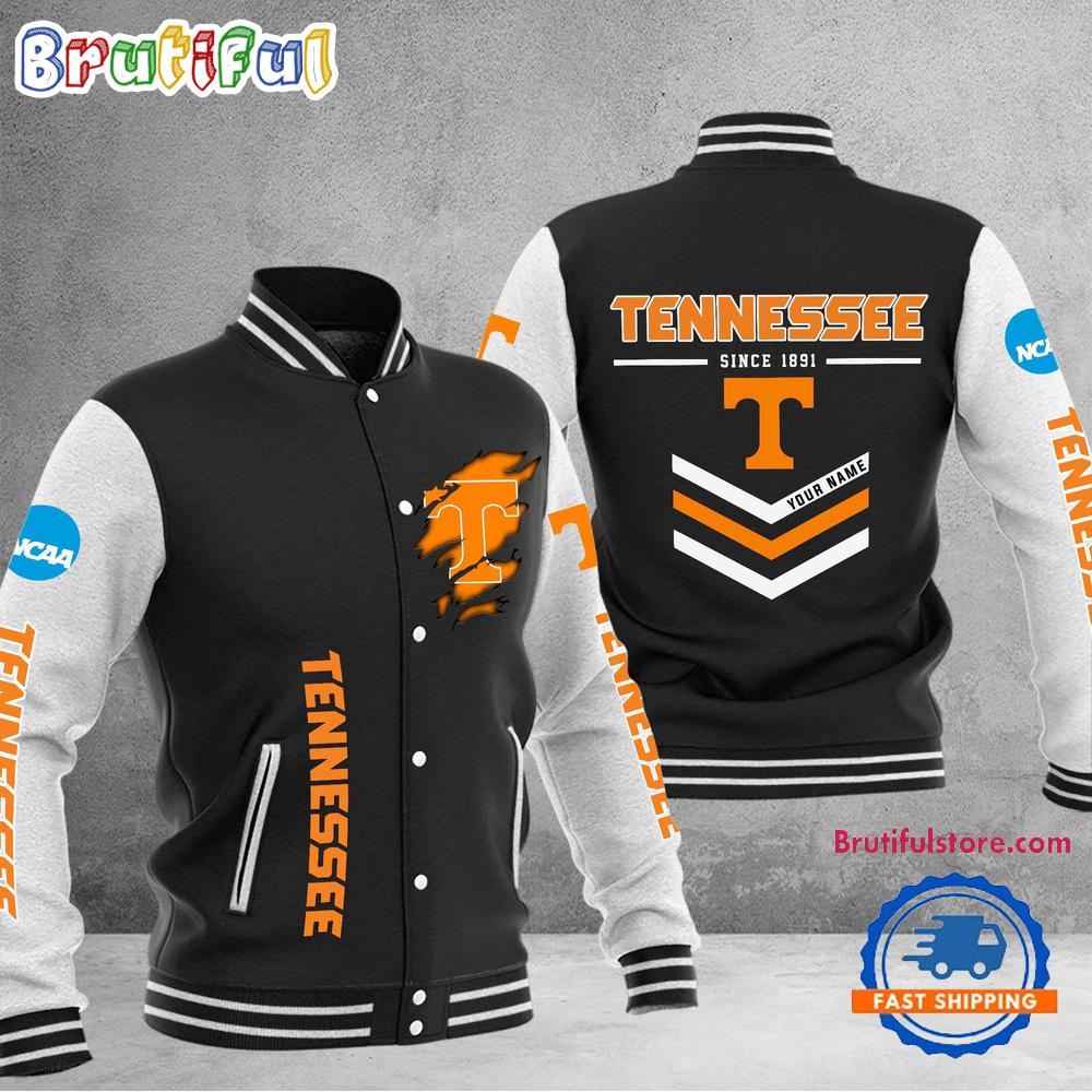 NCAA Tennessee Volunteers Personalized Sporty Varsity Baseball Jacket